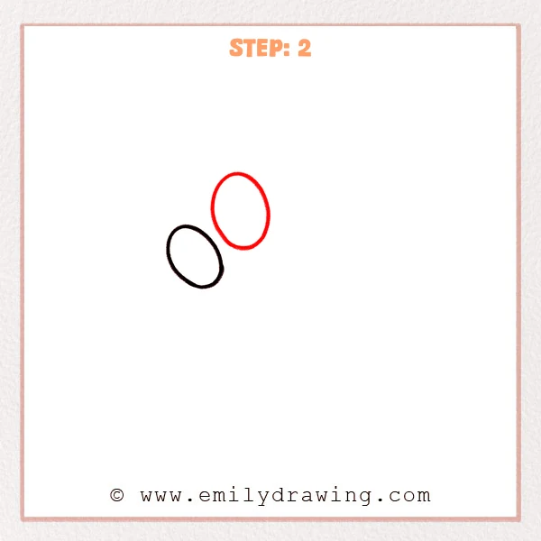 how to draw a dog paw - Step 2